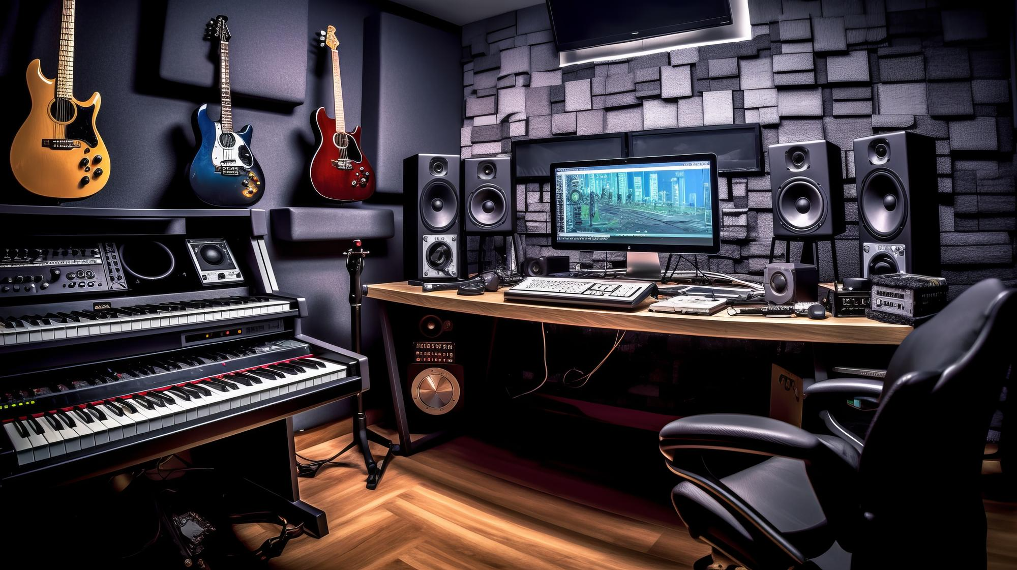 Studio d'enregistrement musical